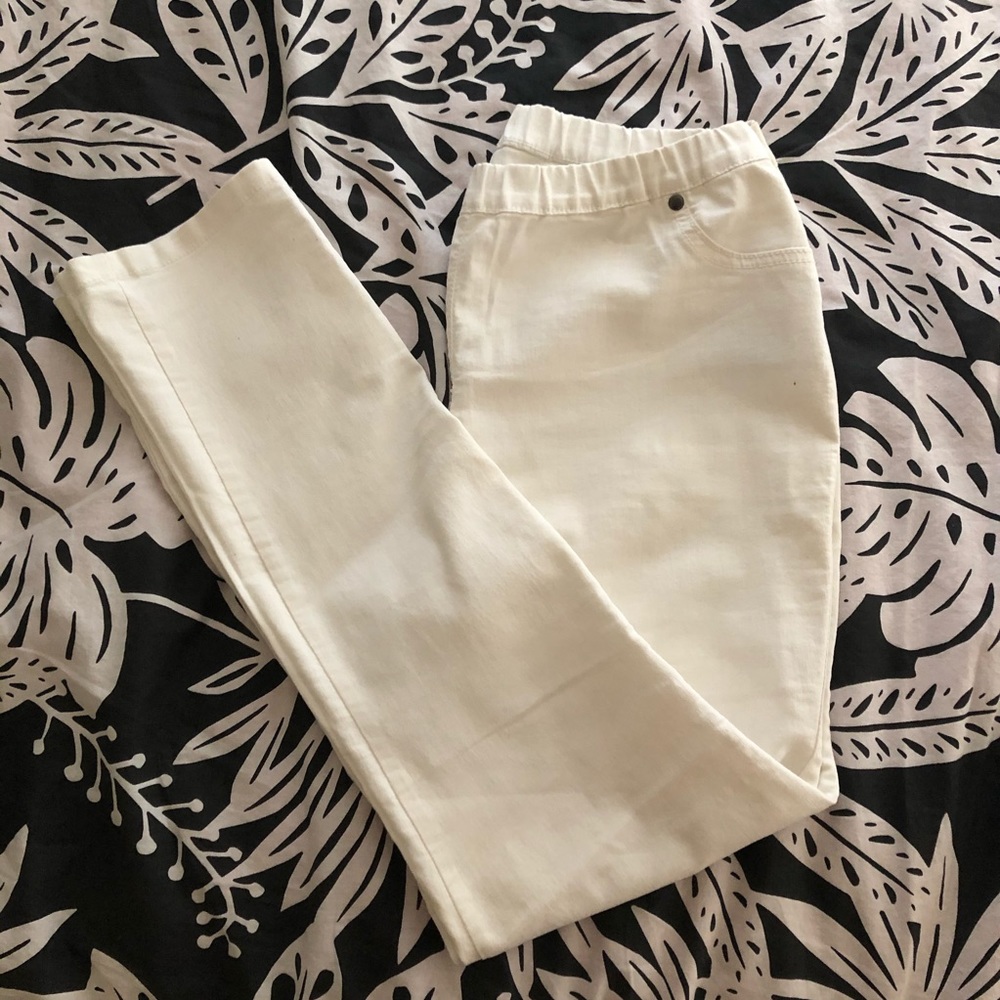 white jeggins